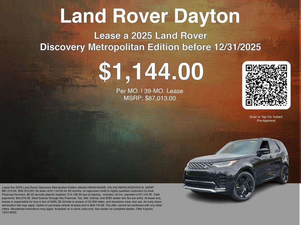 New 2025 Santorini Black Land Rover Metropolitan Edition image 3