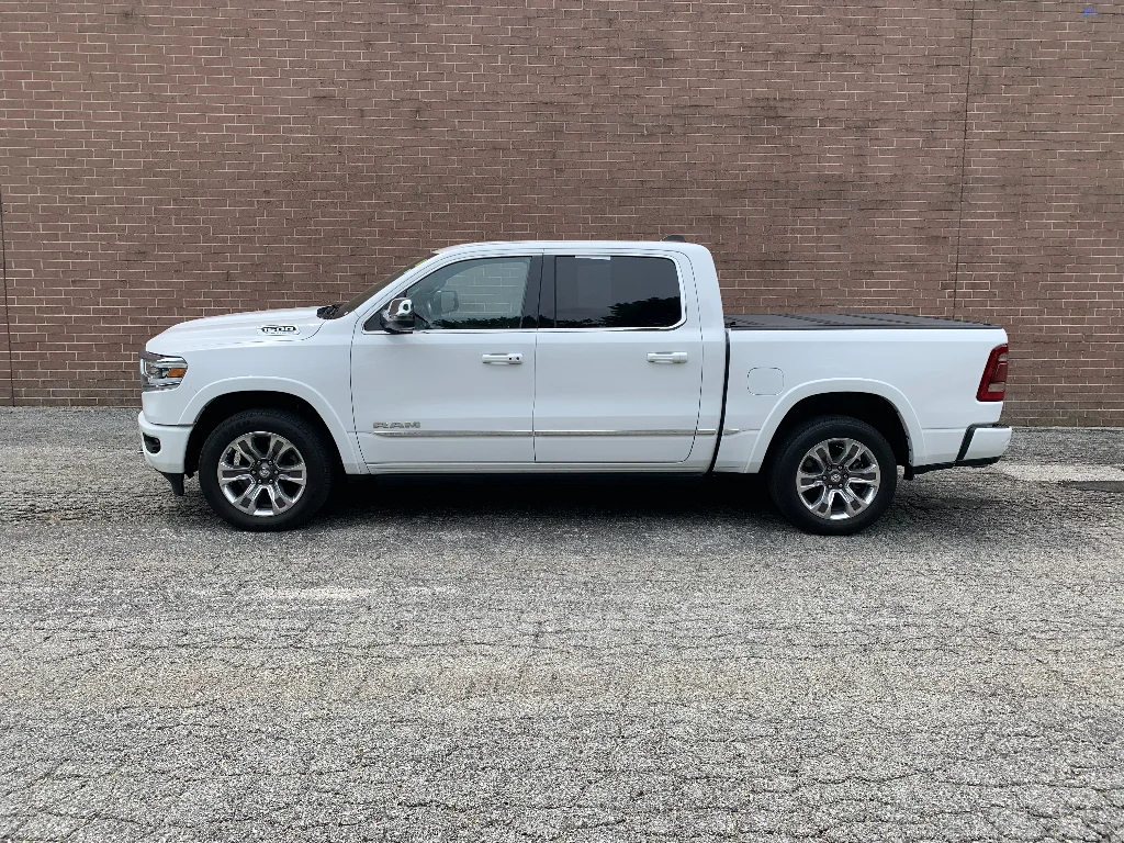 Used 2023 Bright White Clearcoat Ram Limited image 2