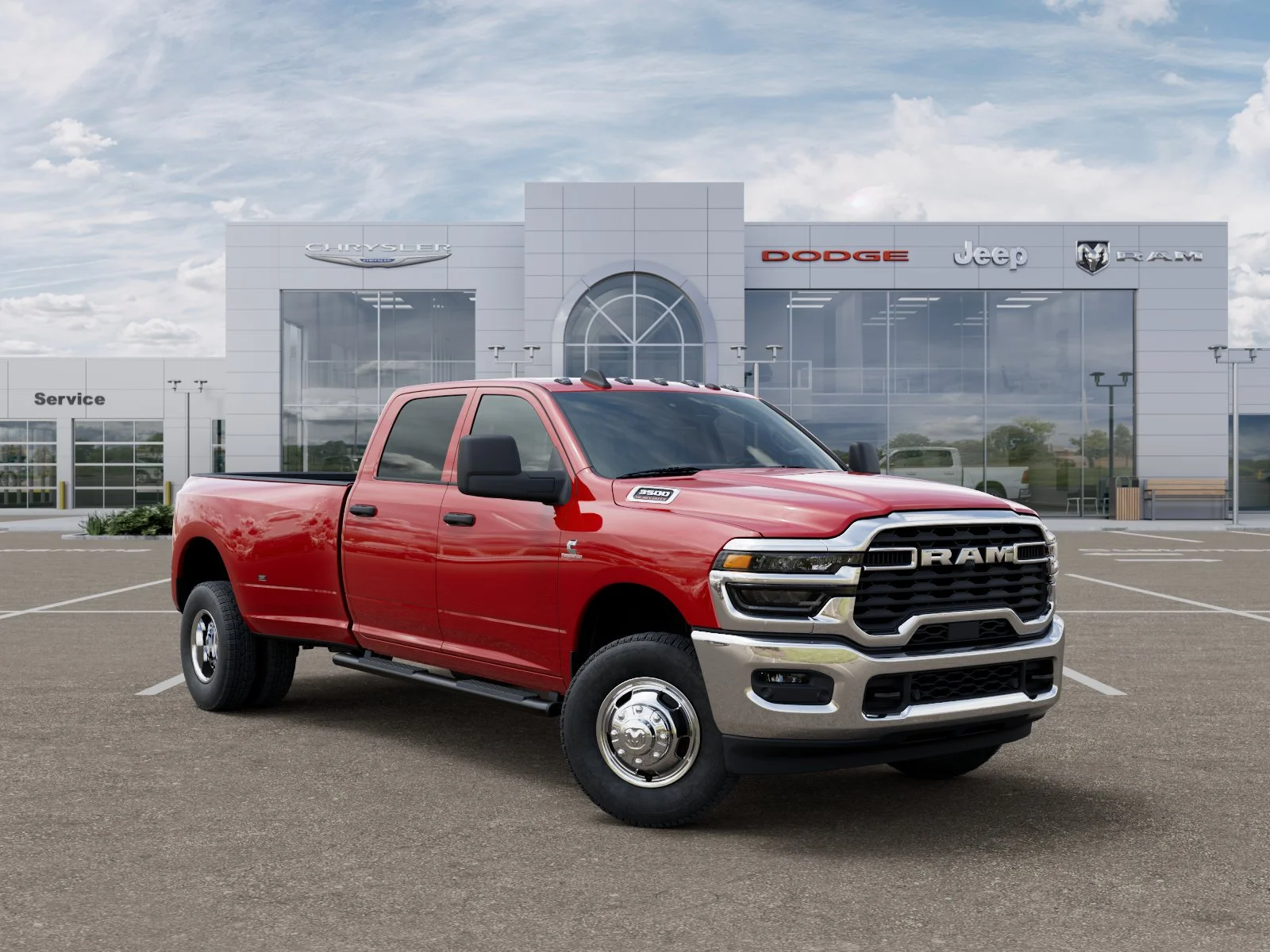 New 2026 Flame Red Clear-Coat Exterior Paint RAM Tradesman image 32