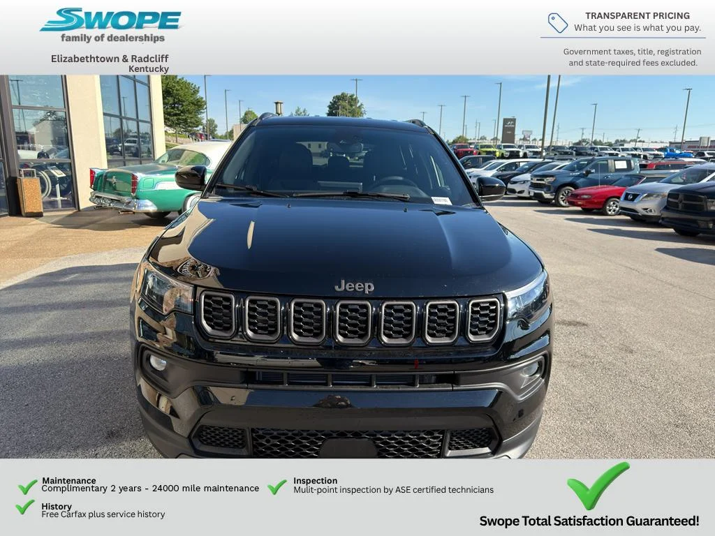 New 2026 Diamond Black Crystal Pearl-Coat Exterior Paint Jeep Latitude Altitude image 8