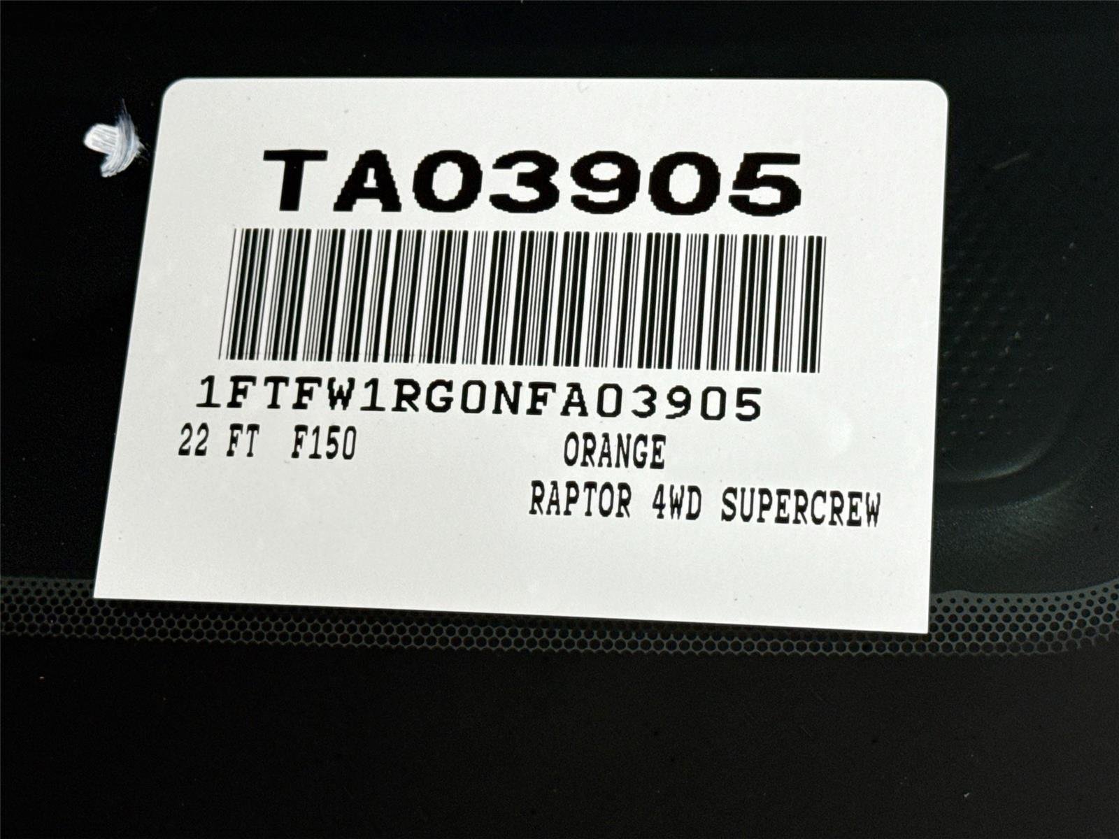 Used 2022 Code Orange Metallic Ford Raptor image 44