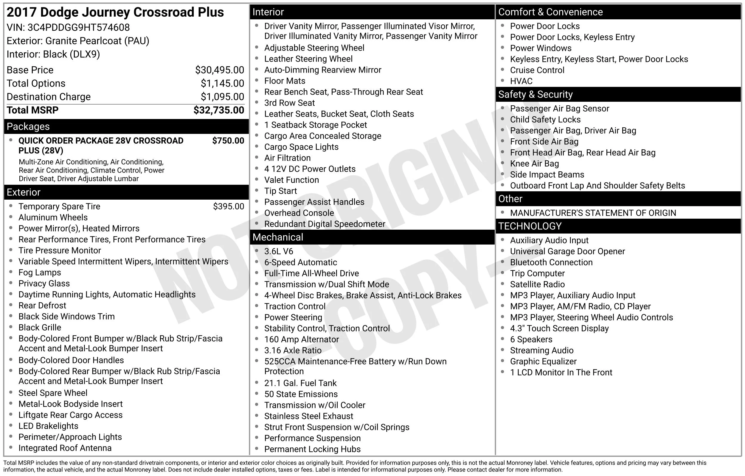 Used 2017 Gray Dodge Crossroad image 3