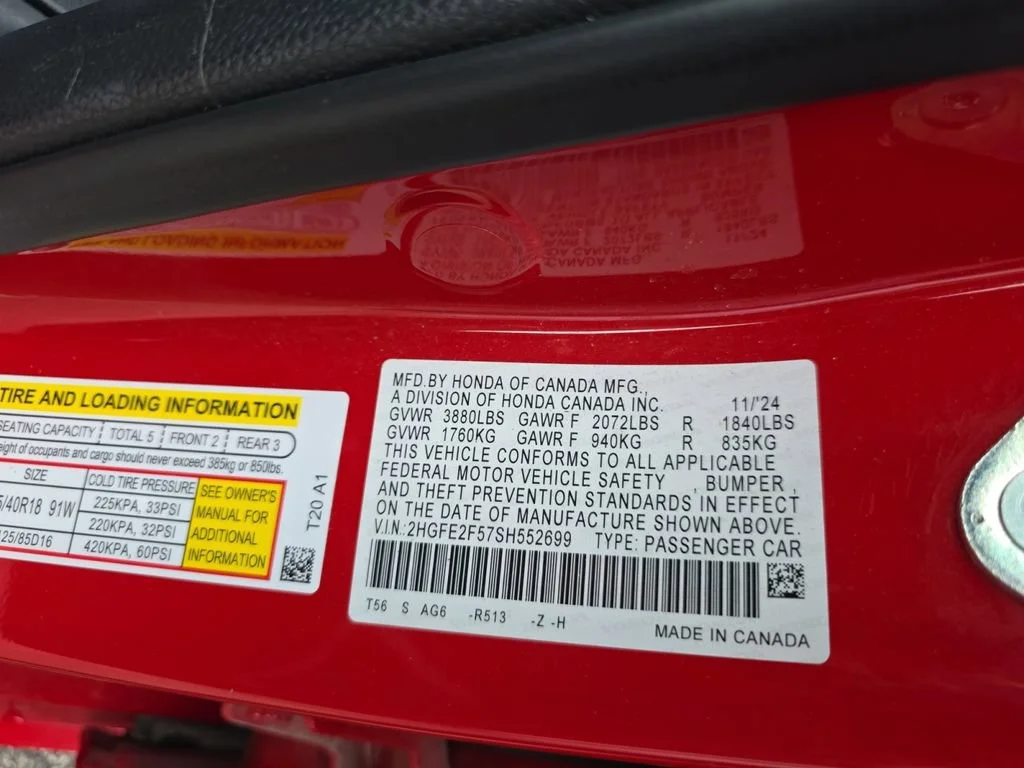 Certified Used 2025 Rallye Red Honda 4D SPORT image 50