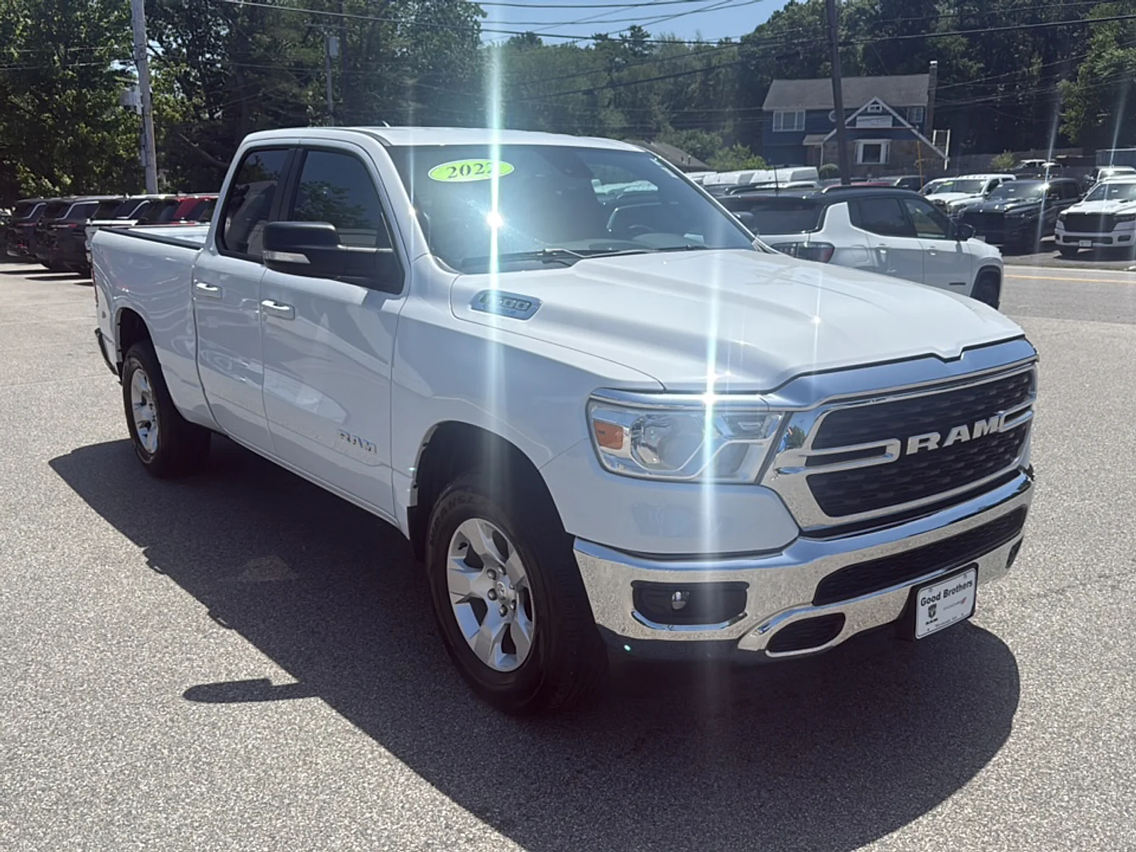 Used 2022 Bright White Clearcoat Ram Big Horn Quad Cab 4x4 6