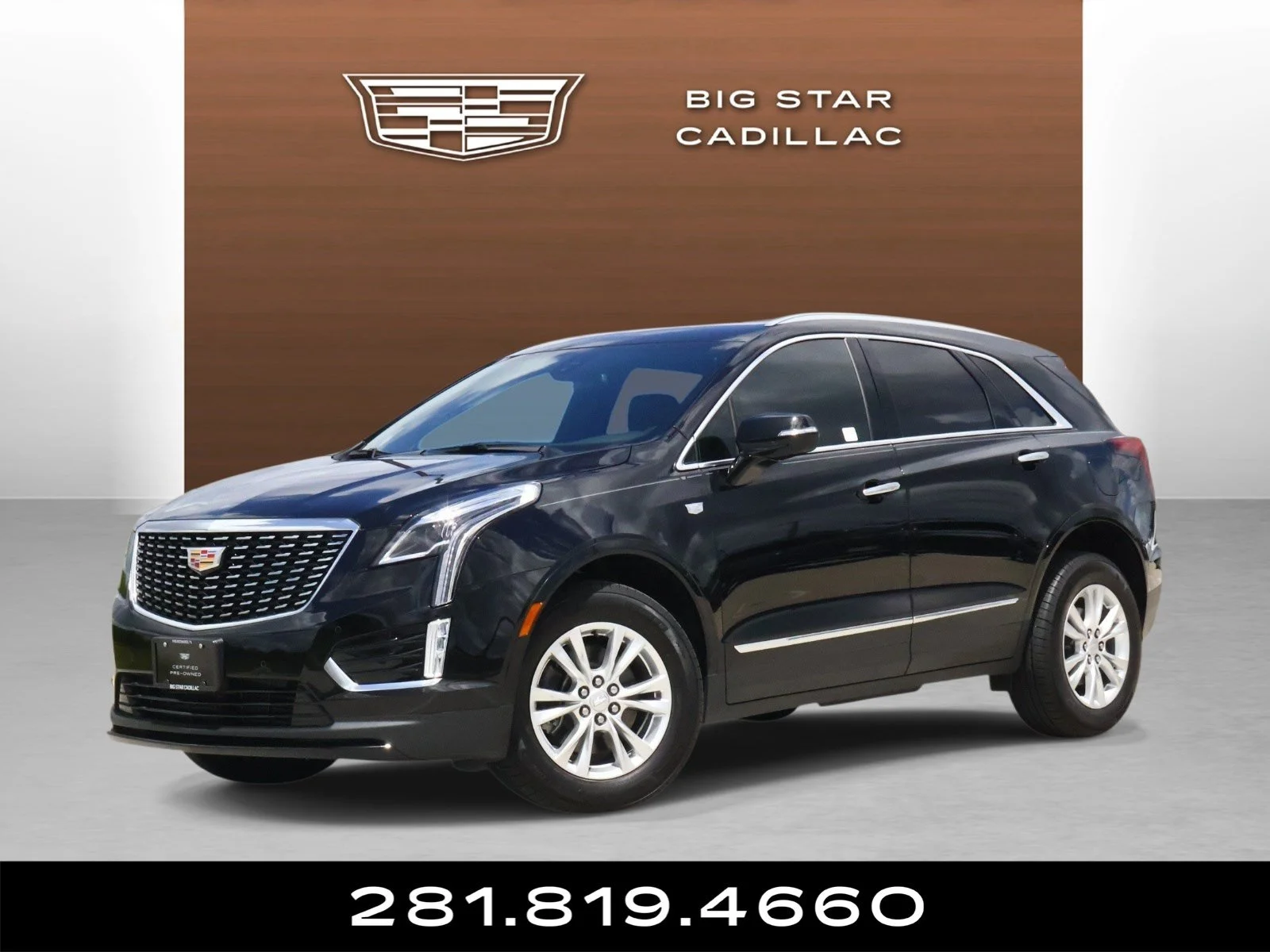 Used 2025 Stellar Black Metallic Cadillac Luxury image 1