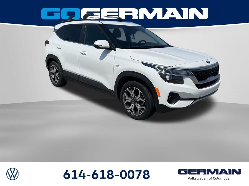 Used 2021 Snow White Pearl Kia EX image 10