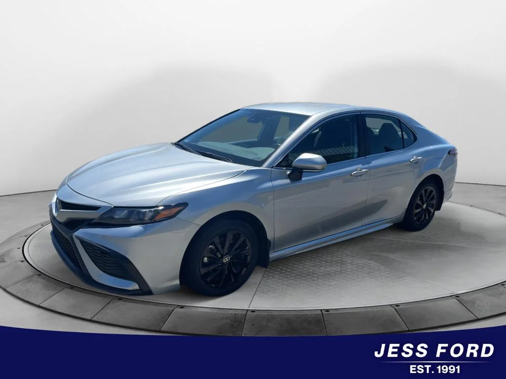 Used 2024 Celestial Silver Metallic Toyota SE image 1