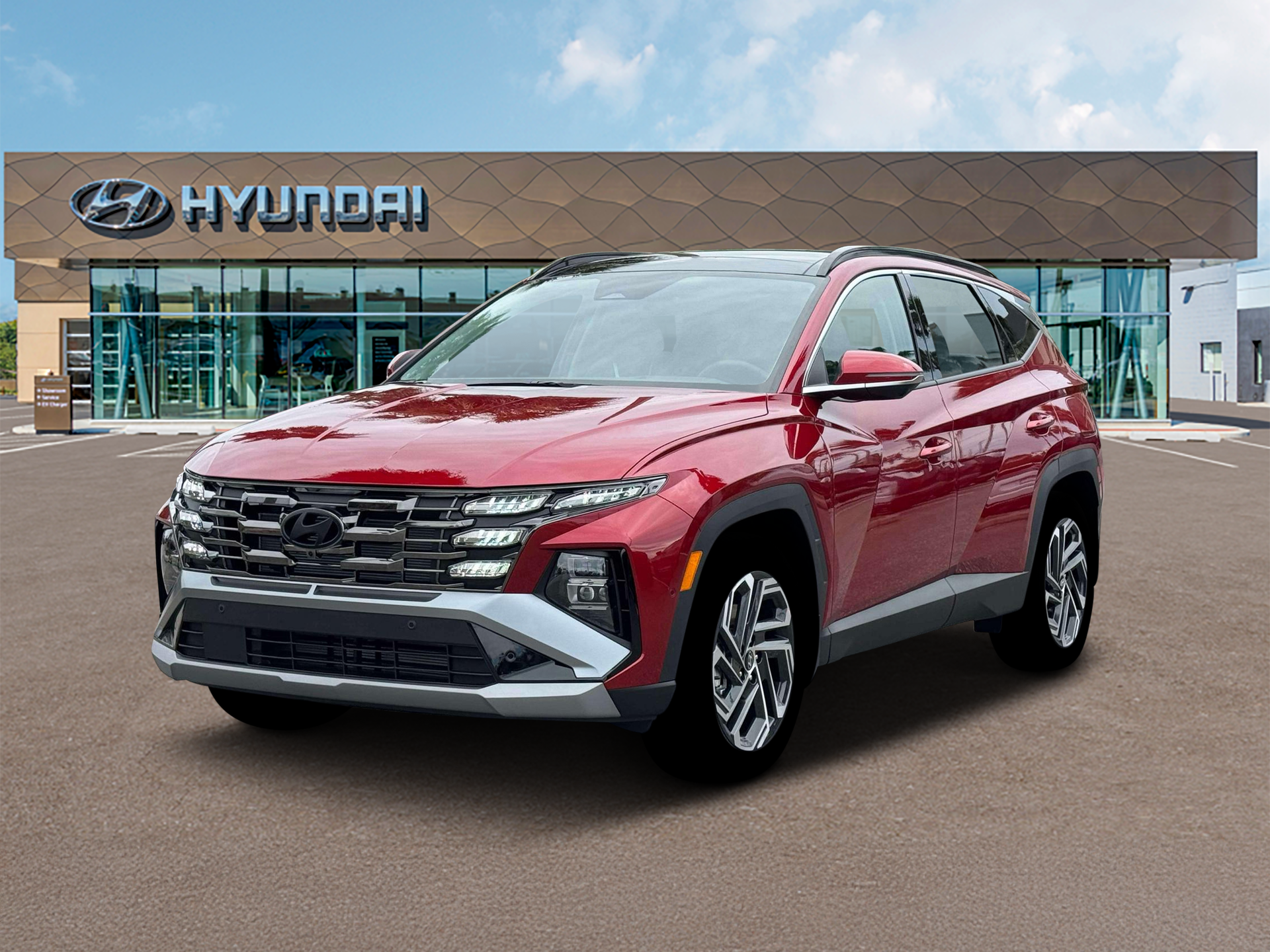 New 2026 Red Hyundai Limited AWD image 1