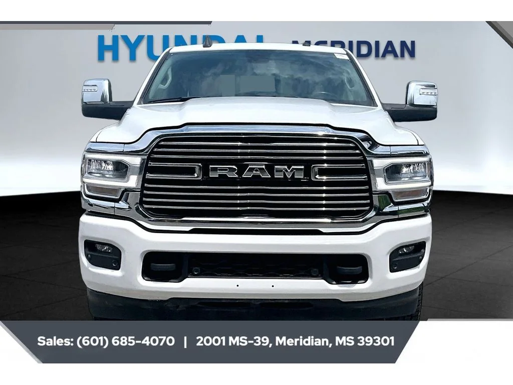 Used 2024 Bright White Clearcoat Ram Laramie image 3