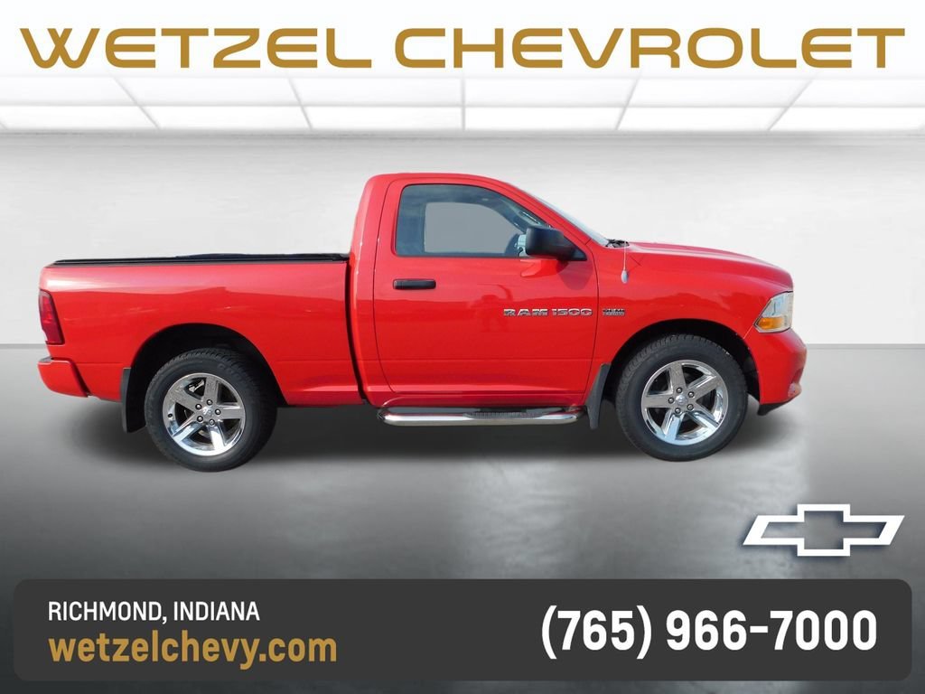 Used 2012 RAM Ram 1500 Pickup Express with VIN 3C6JD7AT0CG237539 for sale in Richmond, IN