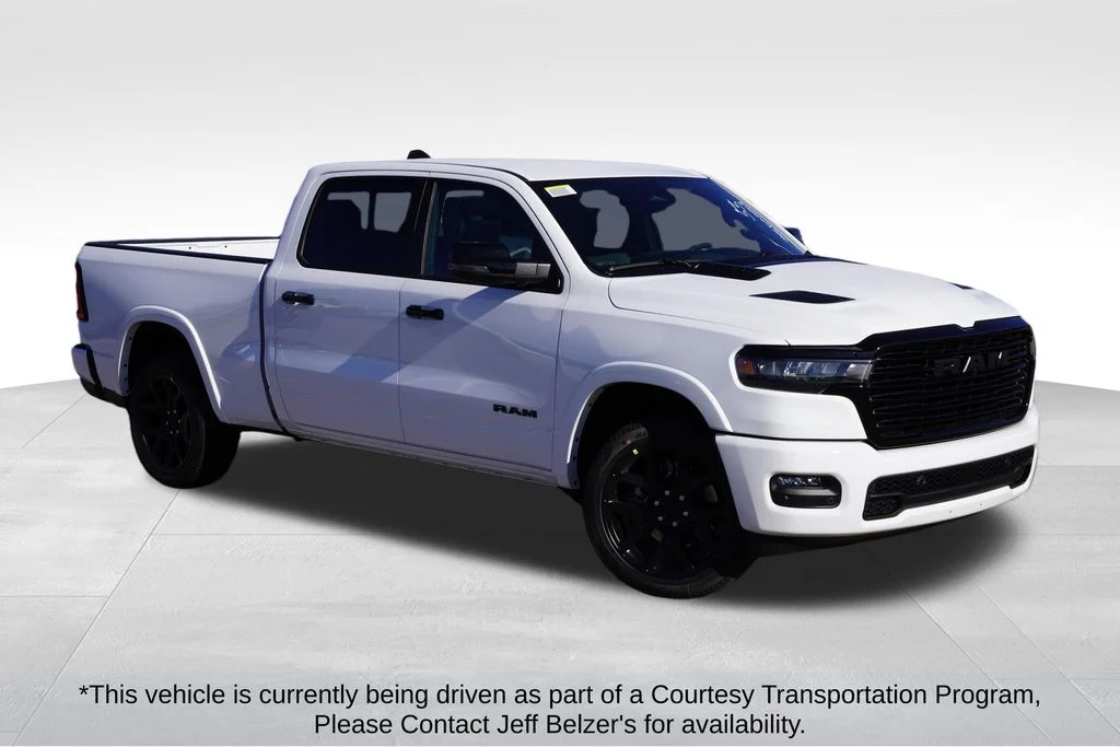 New 2026 Bright White Clear-Coat Exterior Paint RAM Laramie image 1