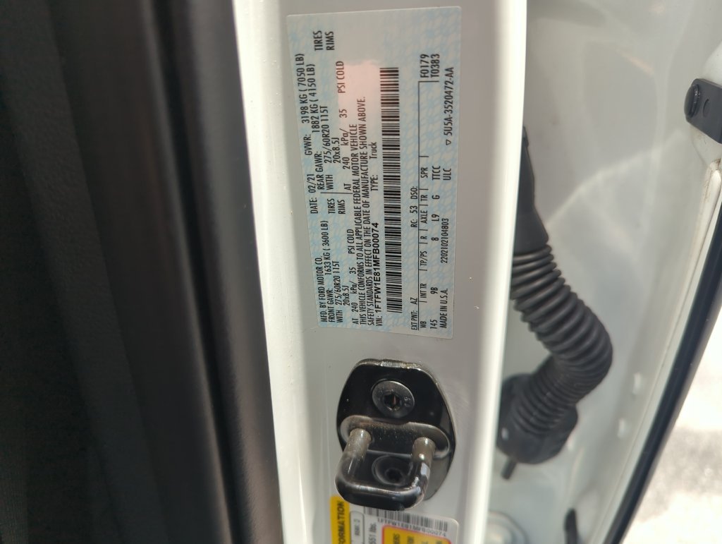 Used 2021 White Ford Platinum image 37