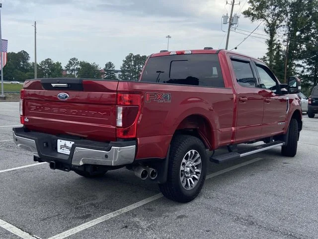 Certified Used 2021 Red Metallic Ford Lariat image 3