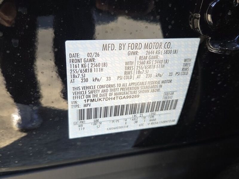 New 2026 Agate Black Metallic Ford Active image 6