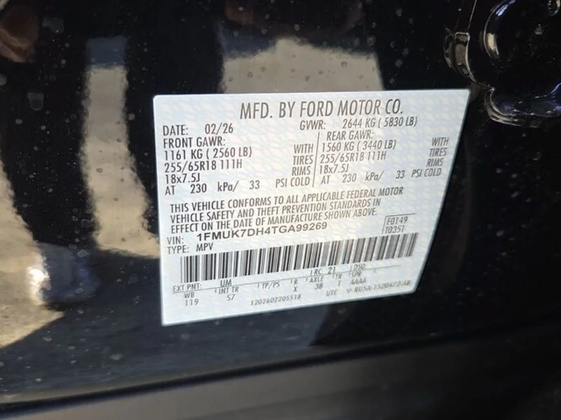 New 2026 Agate Black Metallic Ford Active image 6