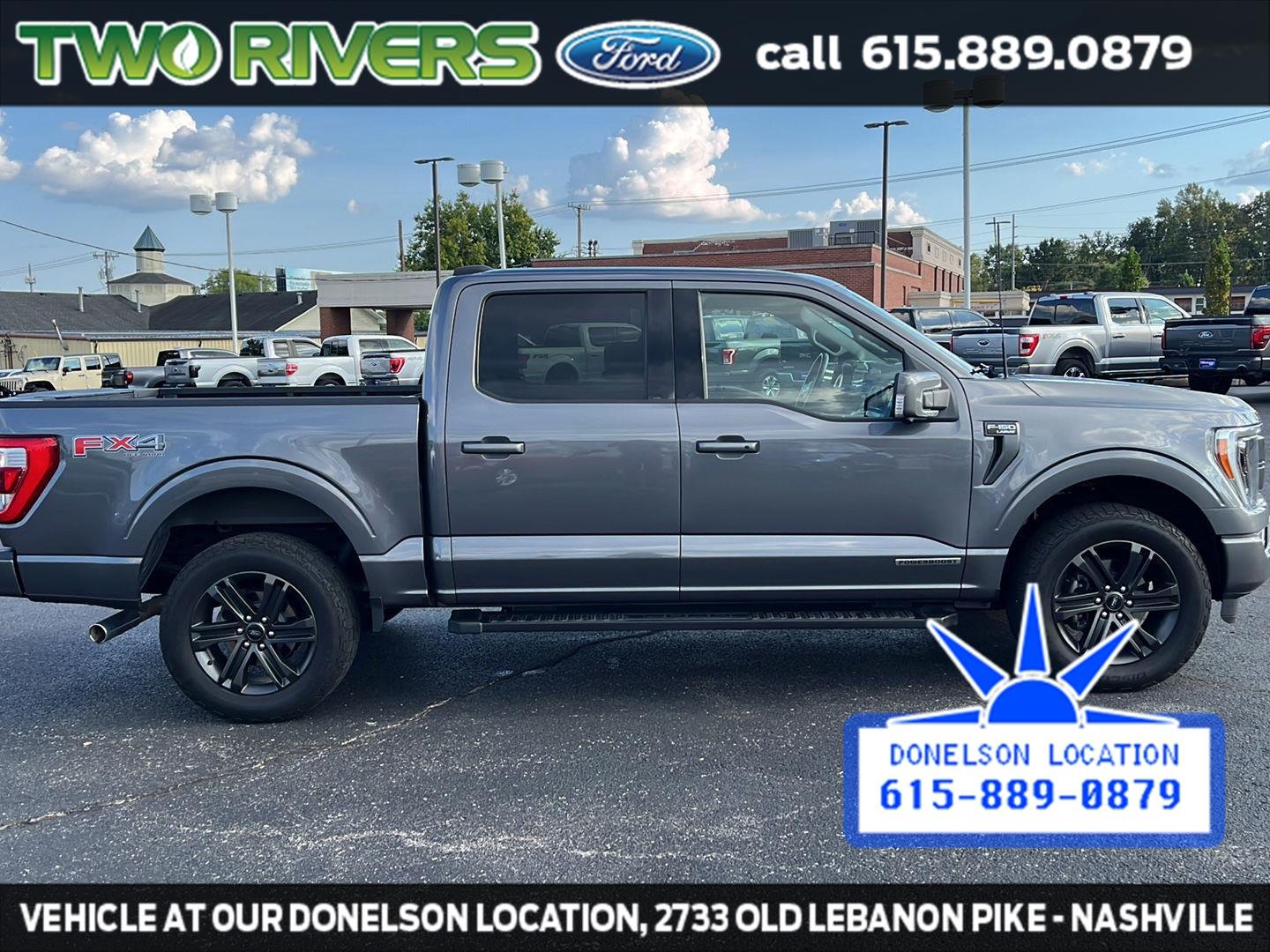 Used 2021 Carbonized Gray Metallic Ford LARIAT image 19