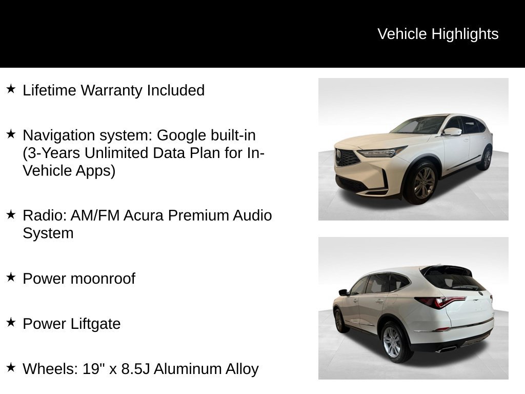 New 2026 Platinum White Pearl Acura  image 5