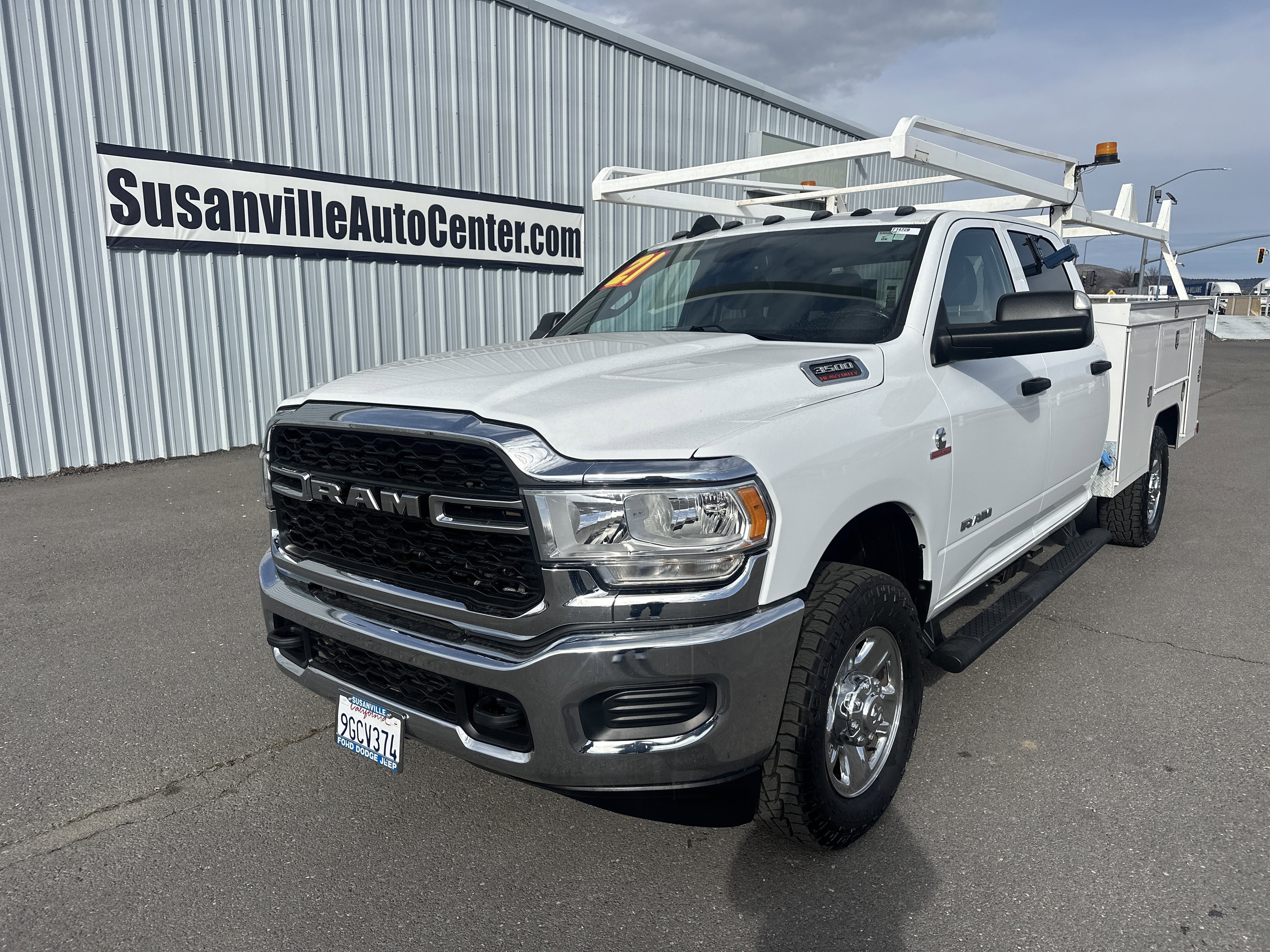 Used 2021 Bright White Clearcoat Ram Tradesman image 1