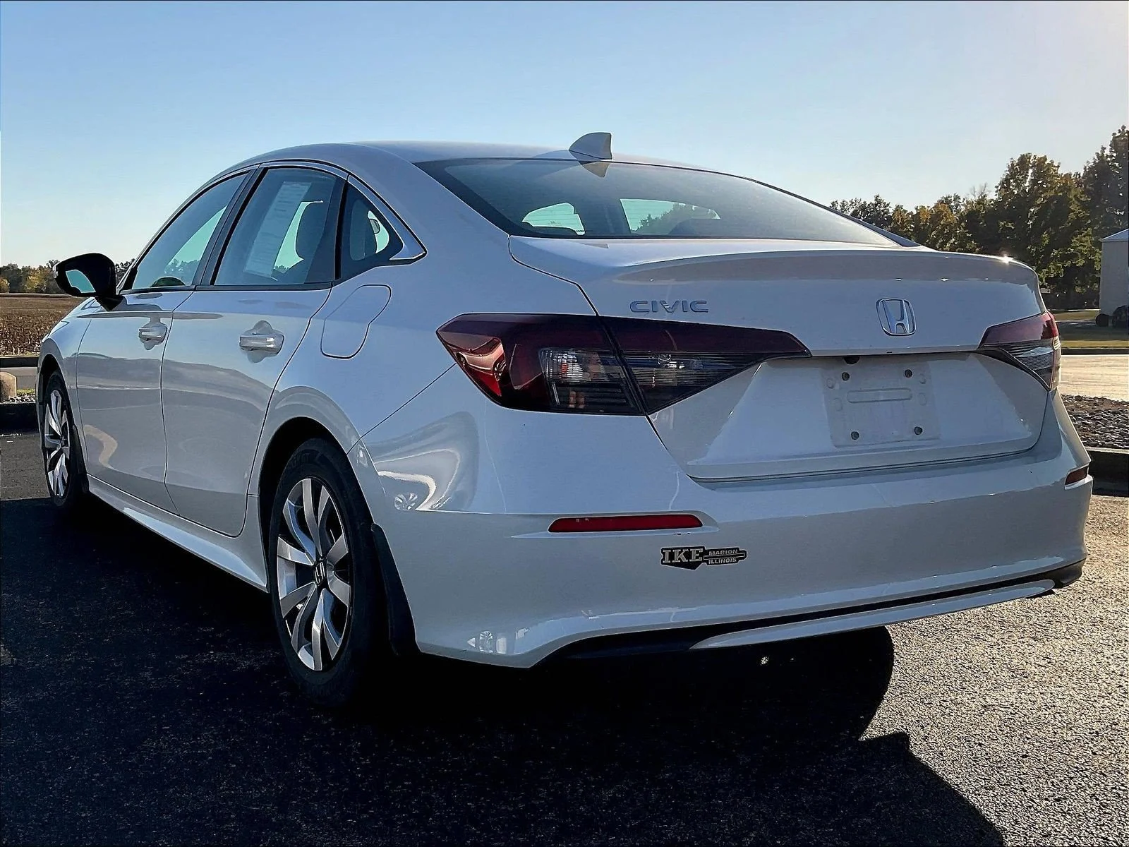 Certified Used 2025 Platinum White Pearl Honda LX image 3