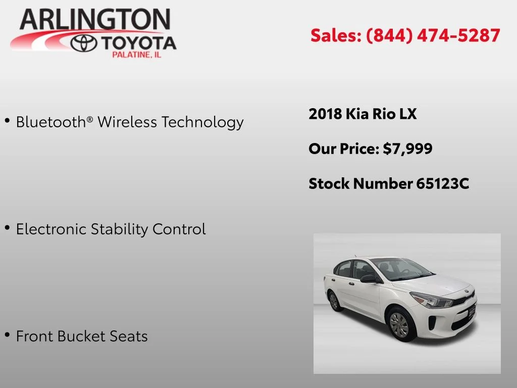 Used 2018 Kia RIO LX with VIN 3KPA24AB8JE080162 for sale in Palatine, IL