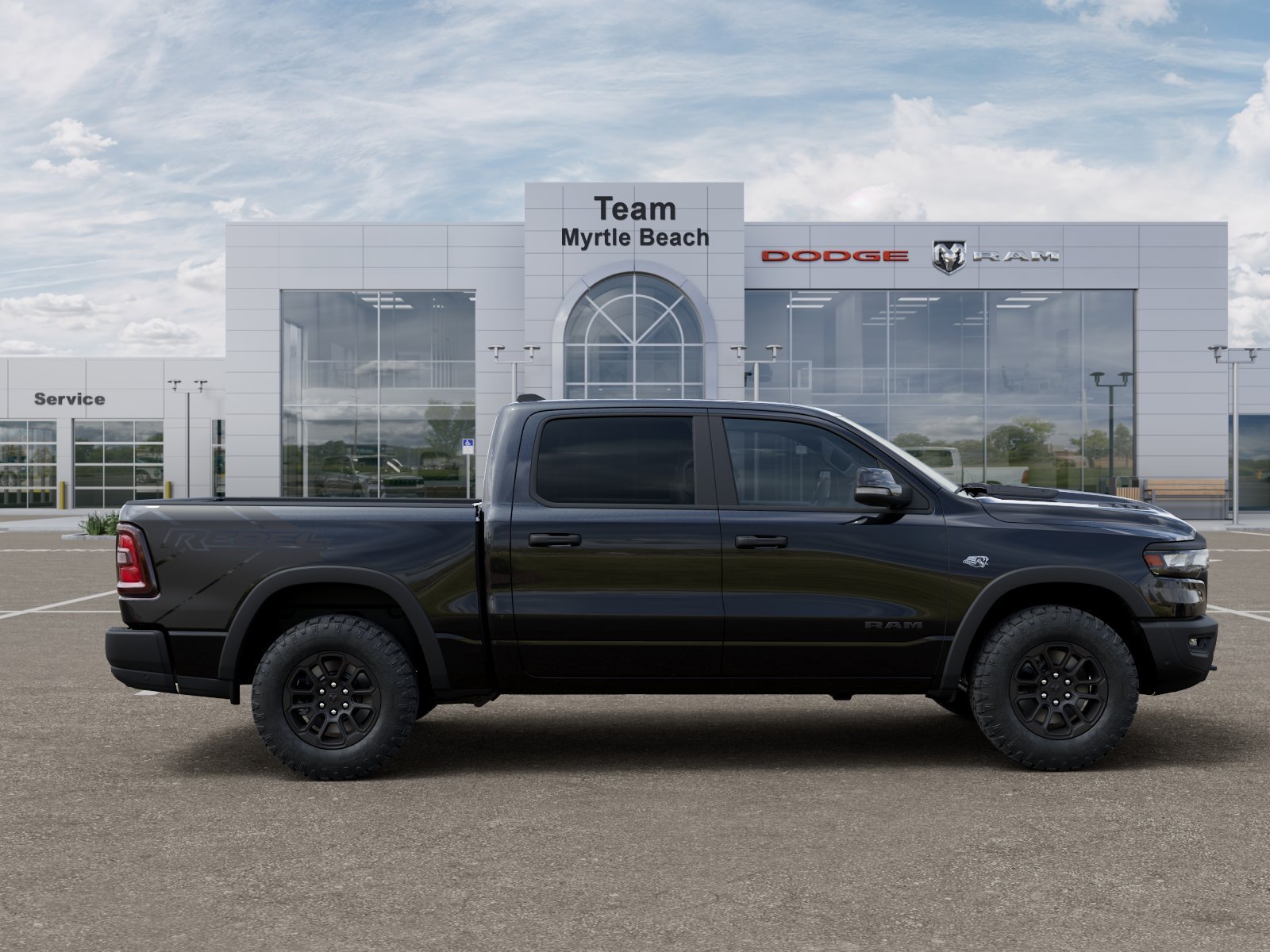 New 2026 Diamond Black Crystal Pearl-Coat Exterior Paint RAM Rebel image 47