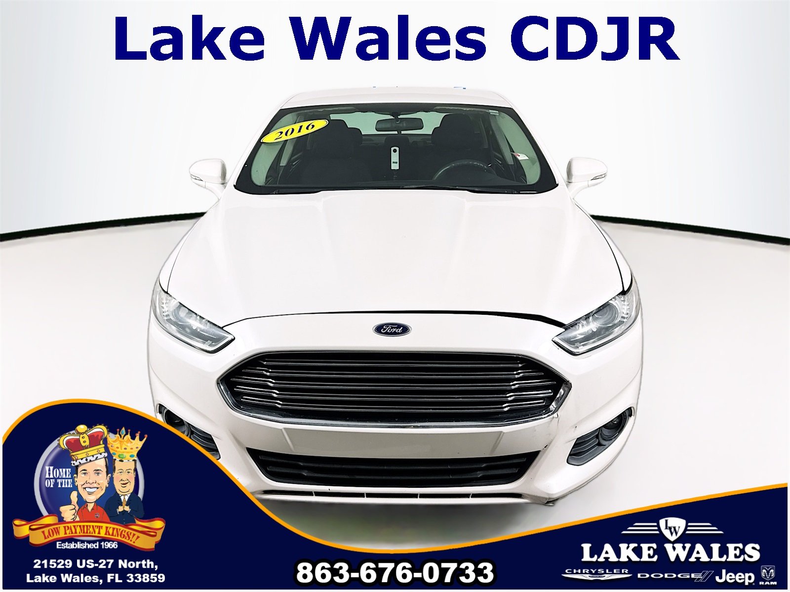 Used 2016 Ford Fusion SE with VIN 3FA6P0H70GR246022 for sale in Lake Wales, FL