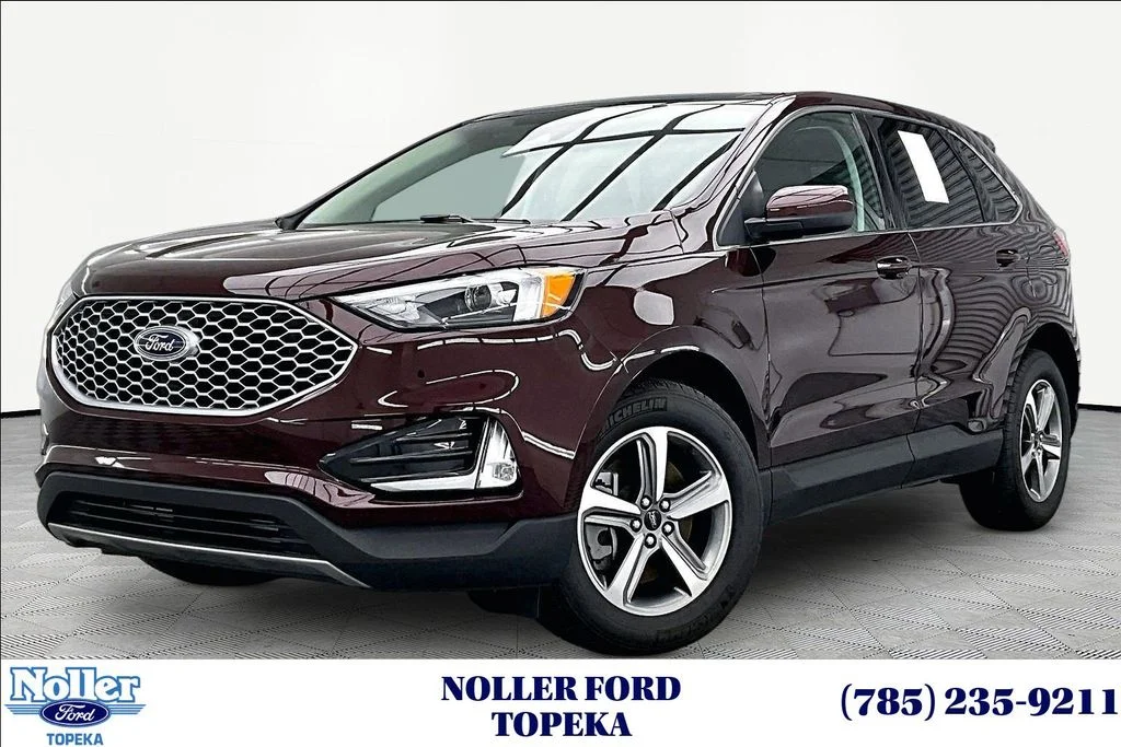 Certified Used 2024 Burgundy Ford SEL image 1