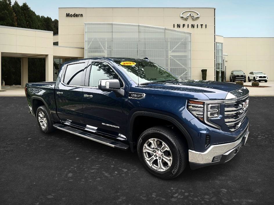 Used 2023 Pacific Blue Metallic GMC SLT image 3