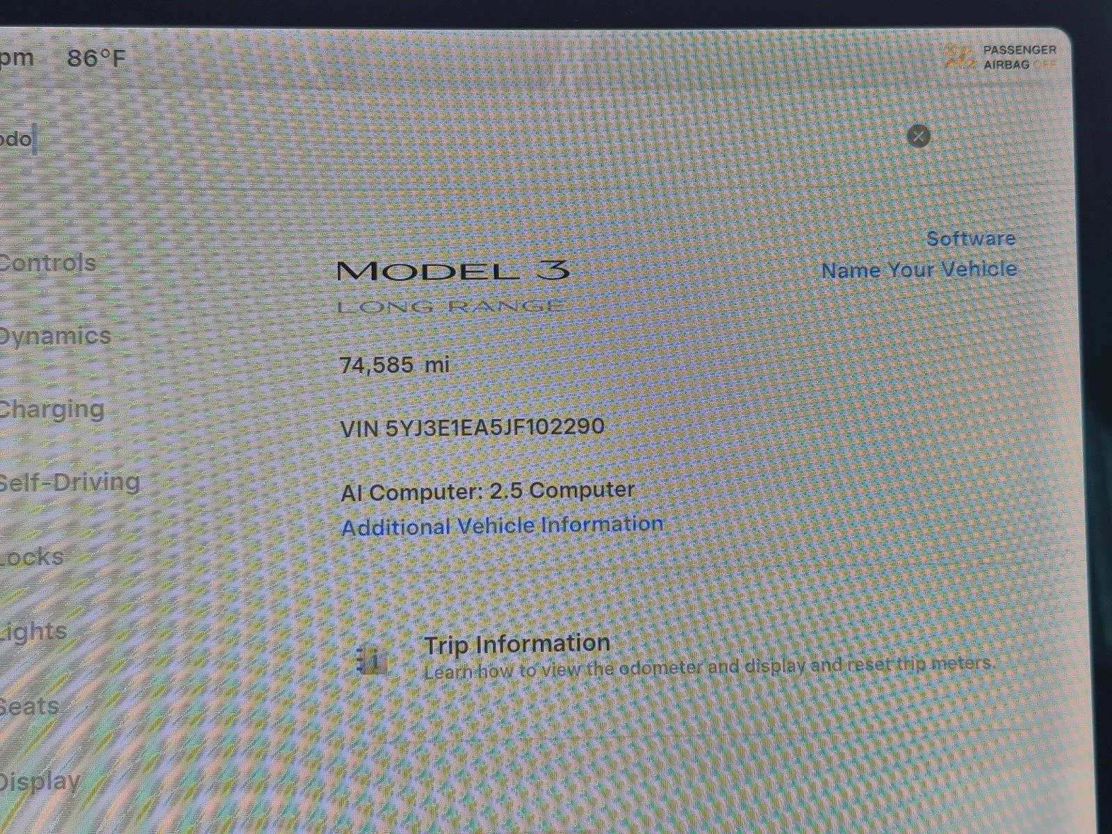 Used 2018 Blue Tesla Long Range Battery image 11