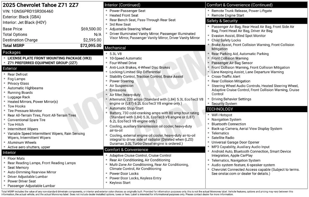 Used 2025 Black Chevrolet Z71 image 10