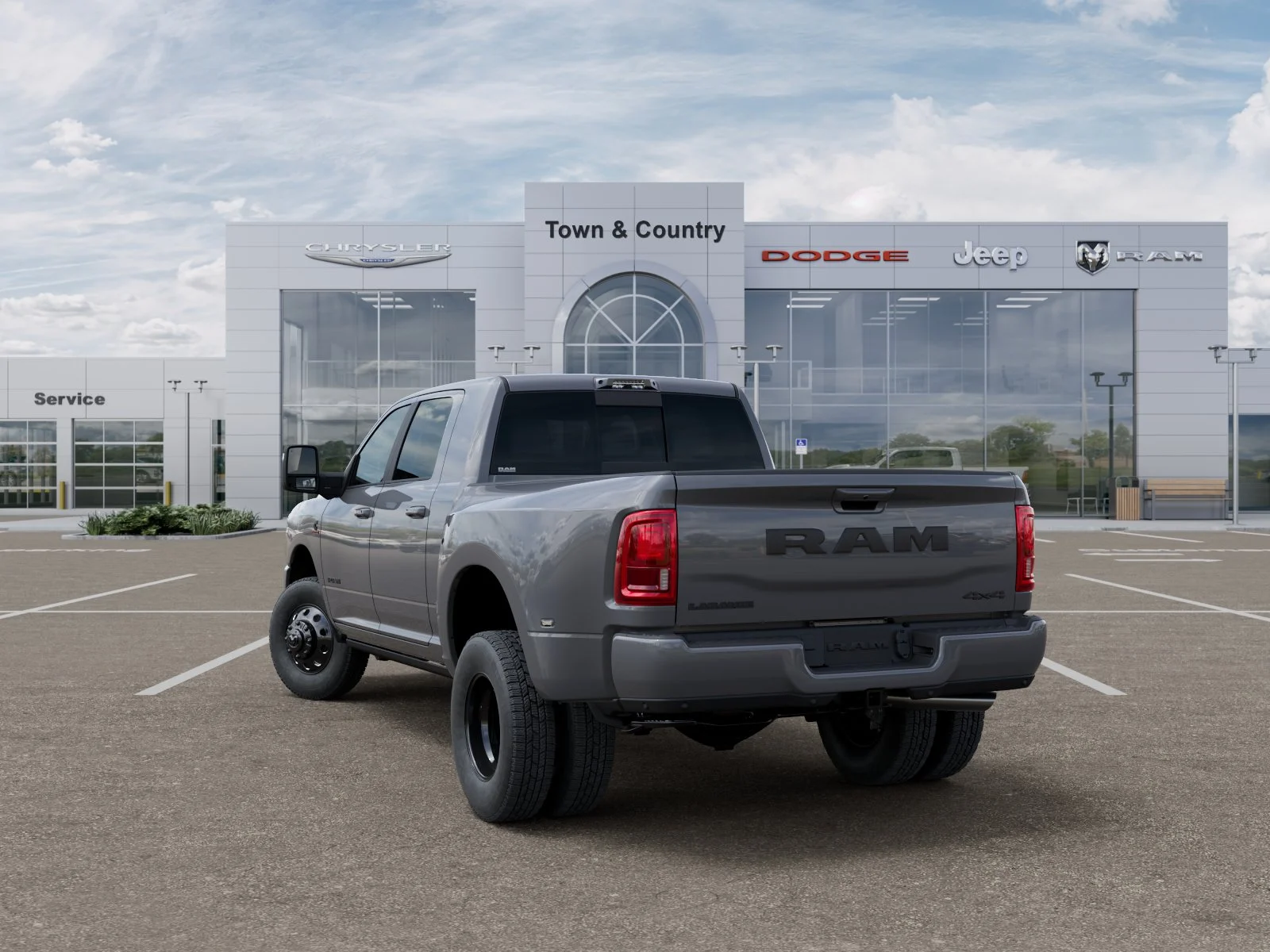 New 2026 Ceramic Gray Clear-Coat Exterior Paint RAM Laramie image 29