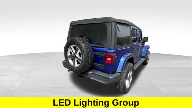 Used 2020 Blue Jeep Unlimited Sahara image 6