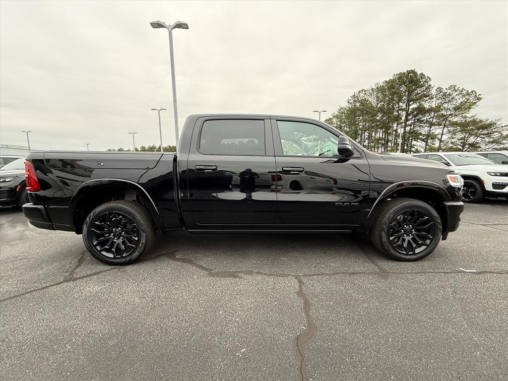 New 2026 Diamond Black Crystal Pearl-Coat Exterior Paint RAM Limited Crew Cab 4x4 5