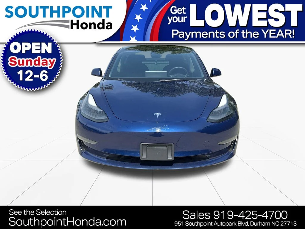 Used 2023 Tesla Model 3 Base with VIN 5YJ3E1EAXPF430345 for sale in Durham, NC