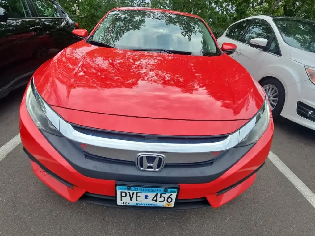 Certified 2018 Honda Civic EX with VIN 2HGFC2F74JH506026 for sale in Hopkins, MN