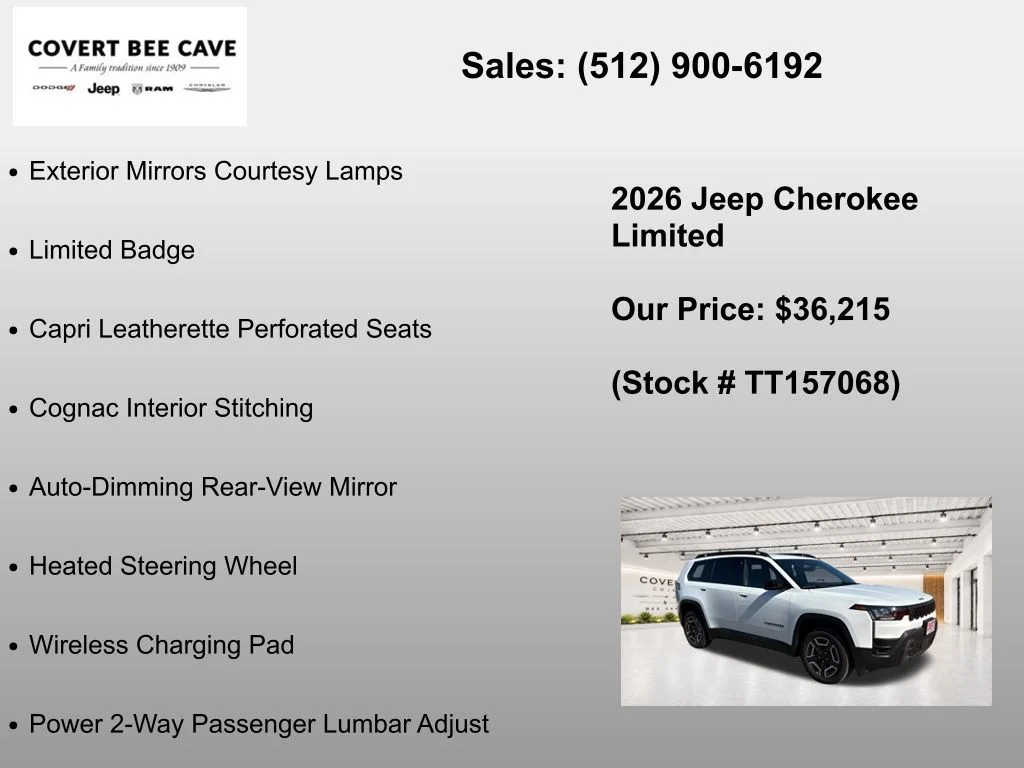 New 2026 White Jeep Limited image 25
