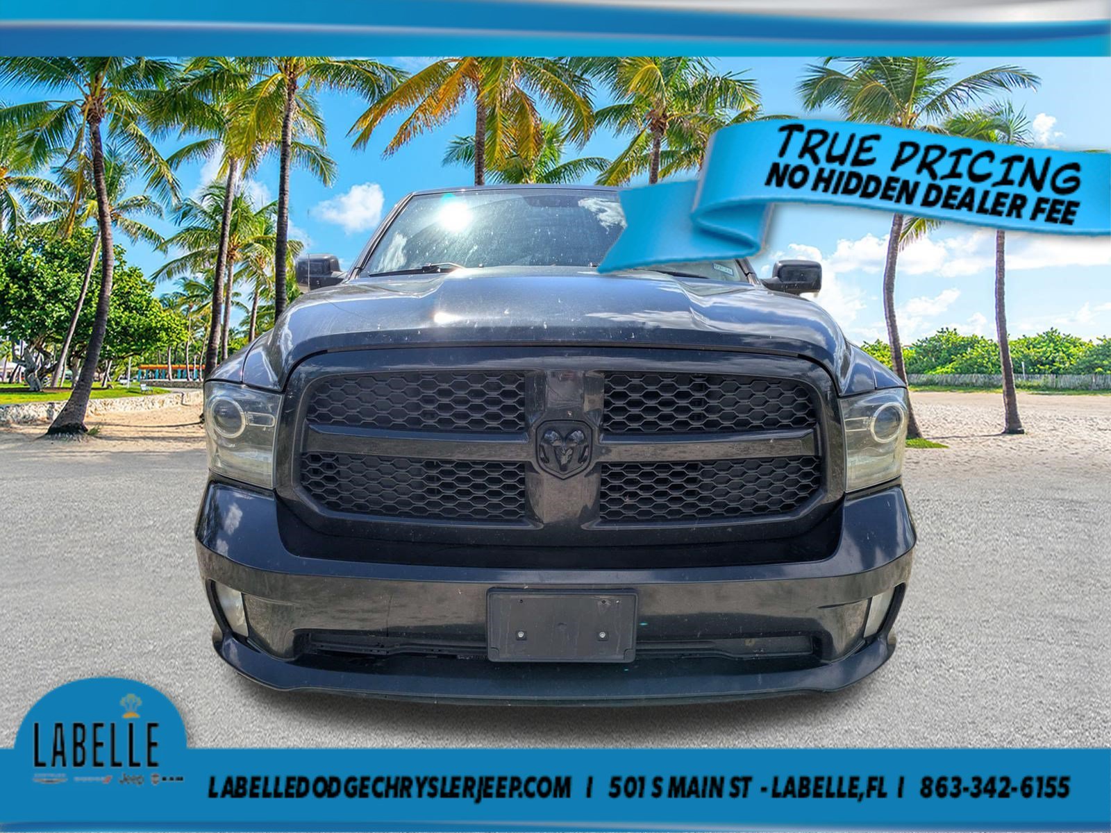 Used 2018 Brilliant Black Crystal Pearlcoat Ram Night image 10