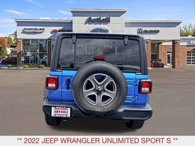Used 2022 Blue Jeep Unlimited Sport S image 6