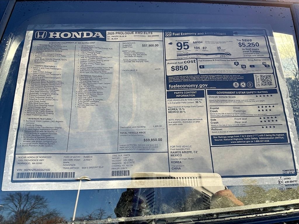New 2025 Pacific Blue Metallic Honda Elite image 18