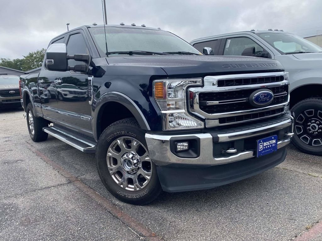 Used 2022 Antimatter Blue Metallic Ford Lariat image 1