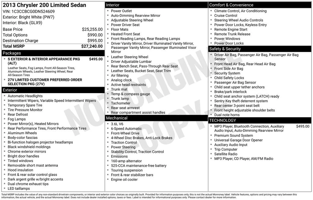 Used 2013 White Chrysler Limited image 4