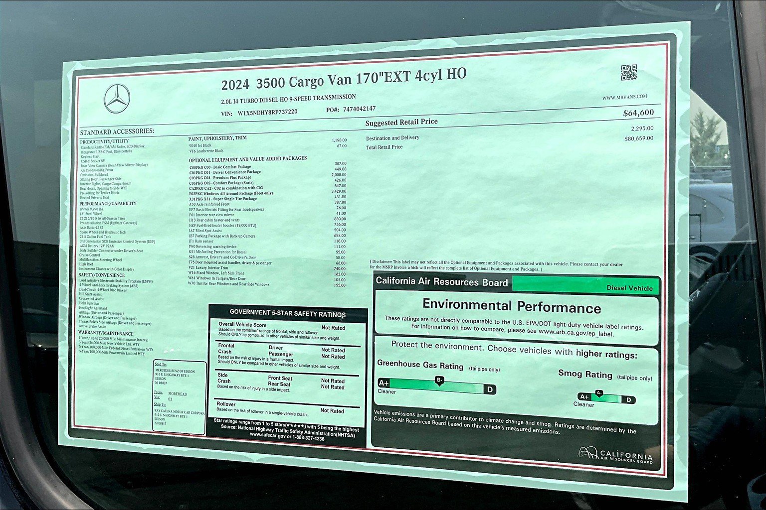 New 2024 Jet Black Mercedes-Benz Cargo 170 WB image 25