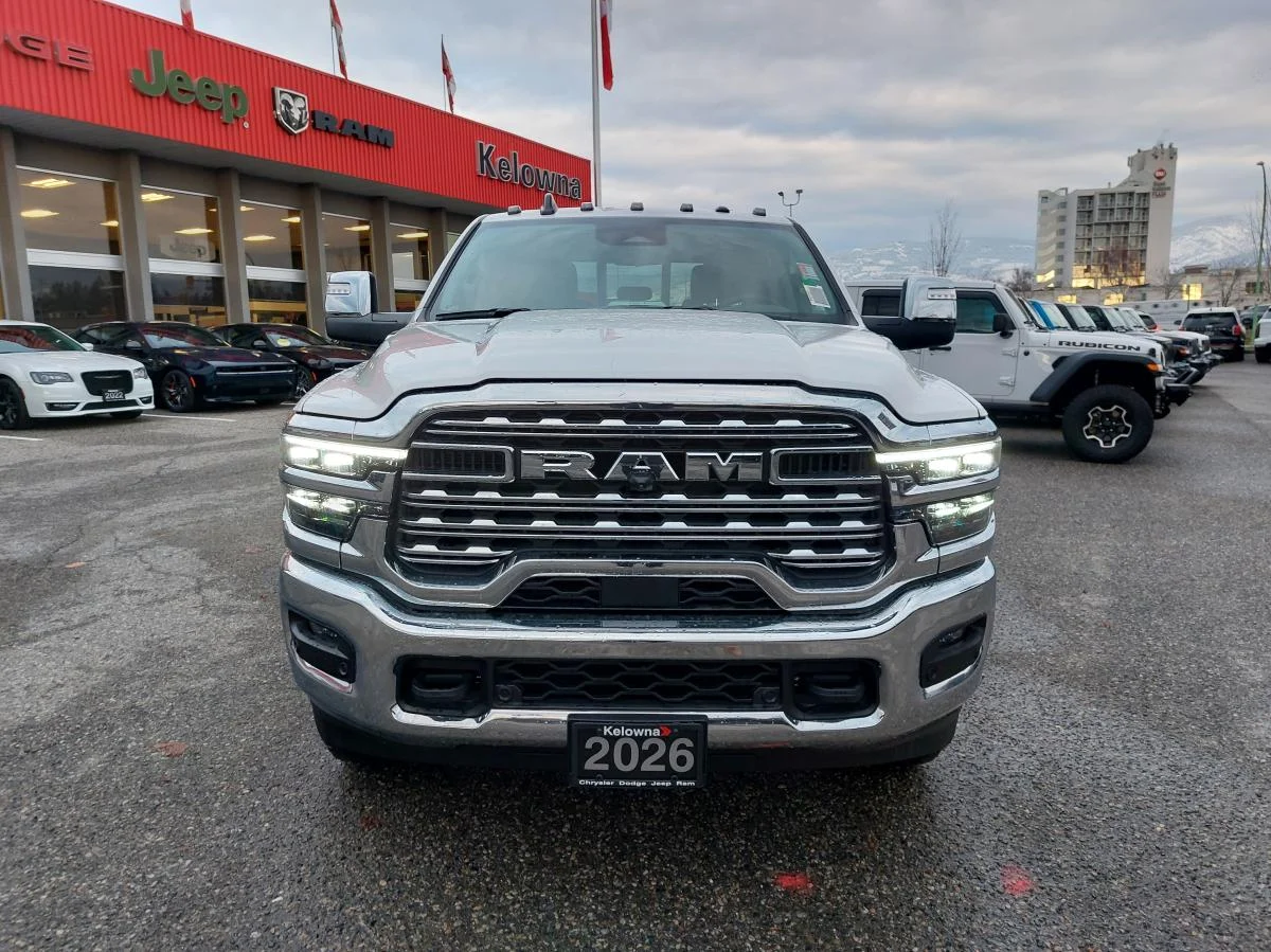 New 2026 White RAM Limited Longhorn 4x4 Crew Cab 6