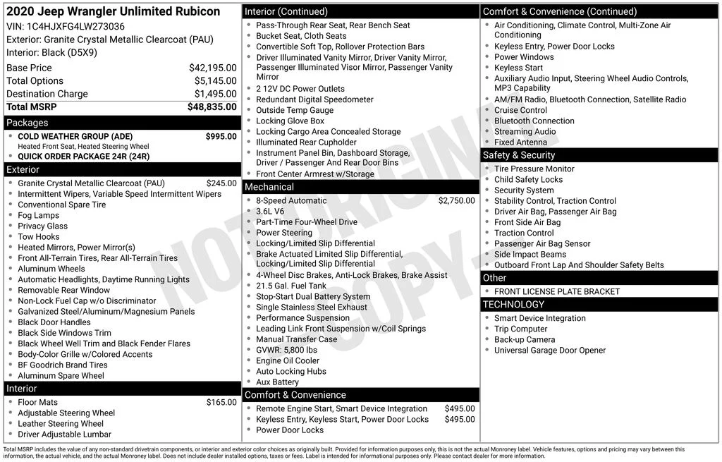 Used 2020 Gray Jeep Unlimited Rubicon image 29