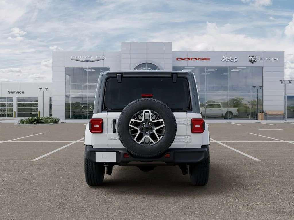 New 2026 Bright White Clear-Coat Exterior Paint Jeep Sahara image 7
