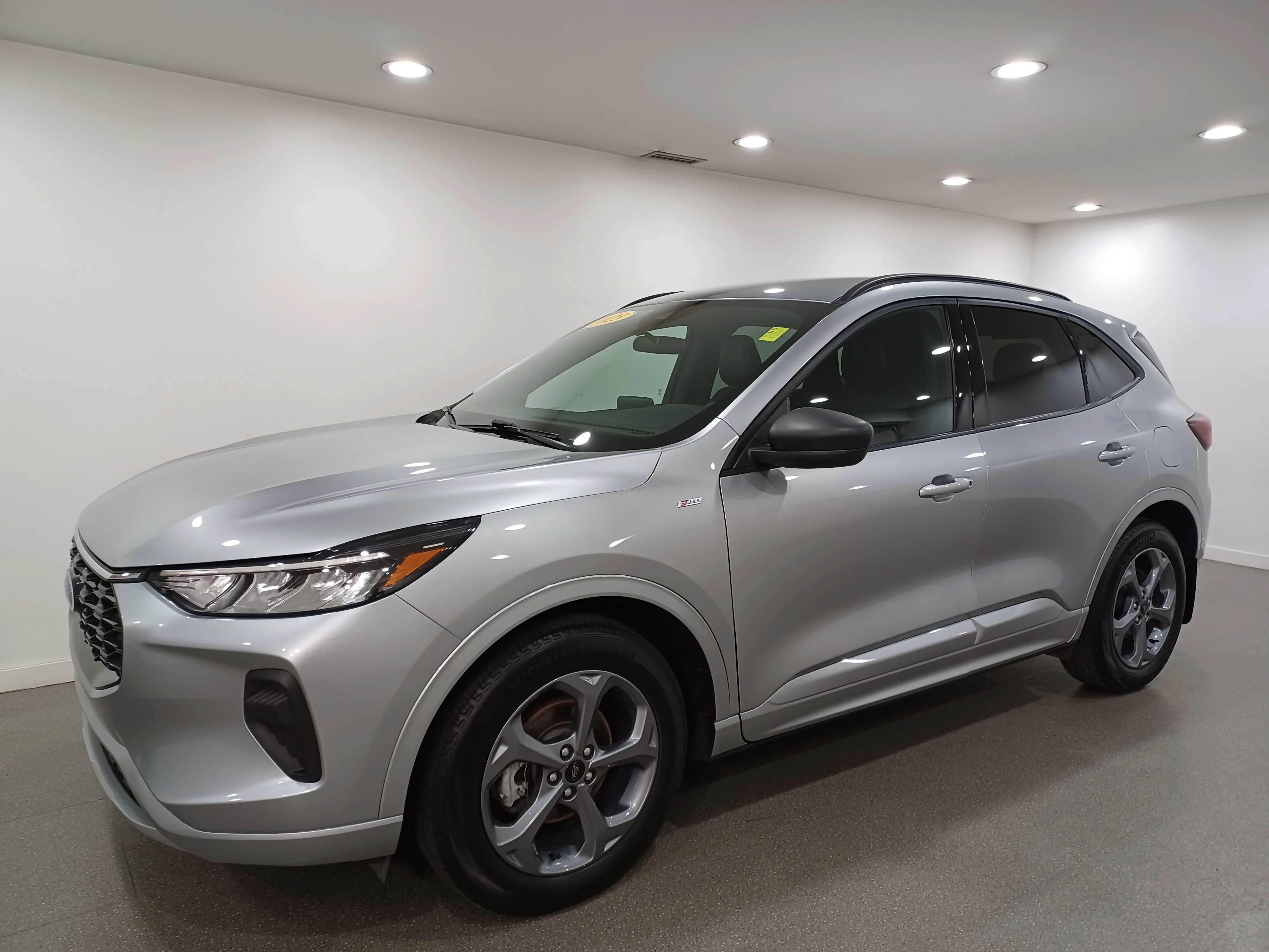 Certified Used 2023 Iconic Silver Metallic Ford ST-Line AWD*Remote Start | Htd Seats | Htd Wheel | Blind Spot Detection | Lane Keep Assist | CarPlay image 2