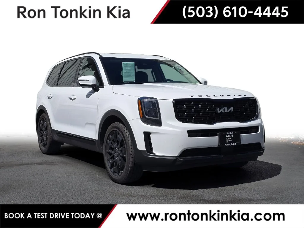 Used 2022 Glacial White Pearl Kia EX image 1