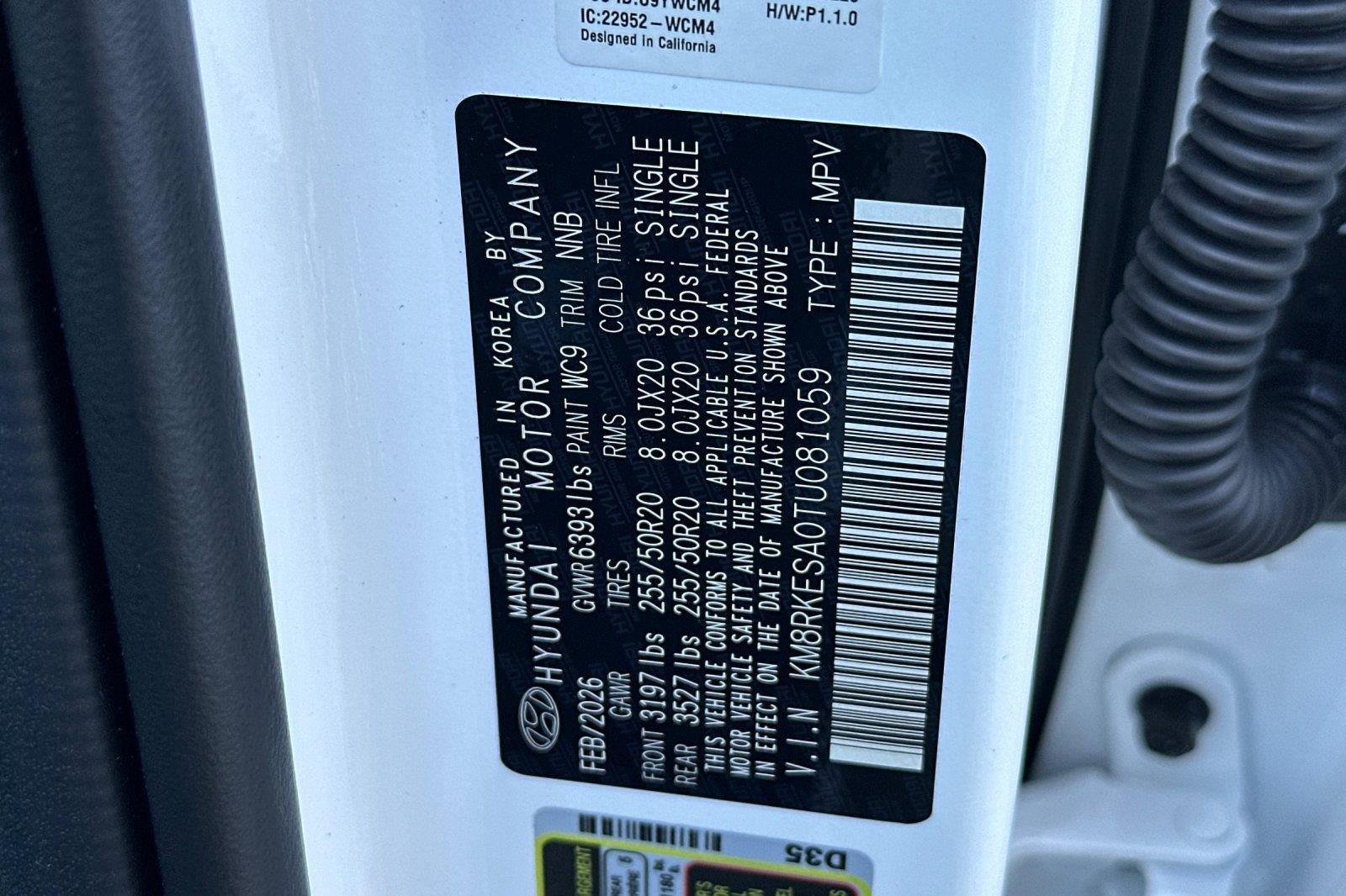 New 2026 Creamy White Pearl Hyundai Limited image 59