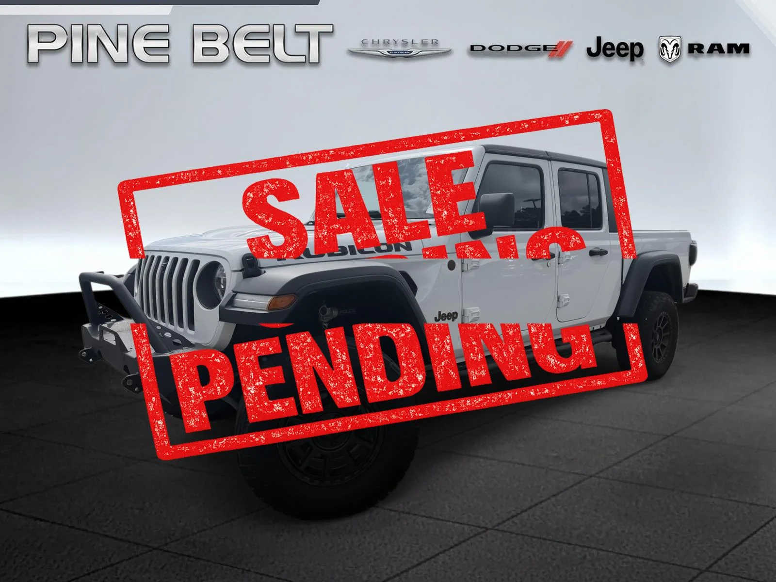 Used 2020 Bright White Clearcoat Jeep Rubicon image 1