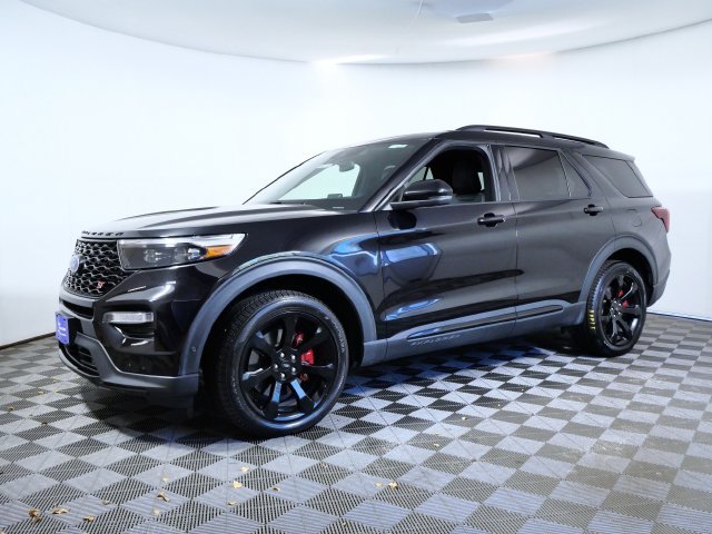 Certified 2021 Ford Explorer ST with VIN 1FM5K8GC9MGB32505 for sale in Apple Valley, Minnesota